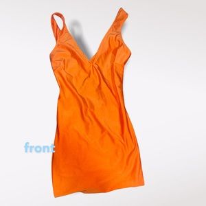 Orange Criss Cross Dress